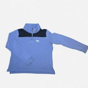 PINK Victoria's Secret Periwinkle Quarter-Zip Pullover